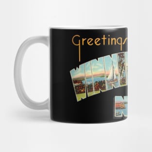 Greetings from Lake Winnipesaukee New Hampshire Mug